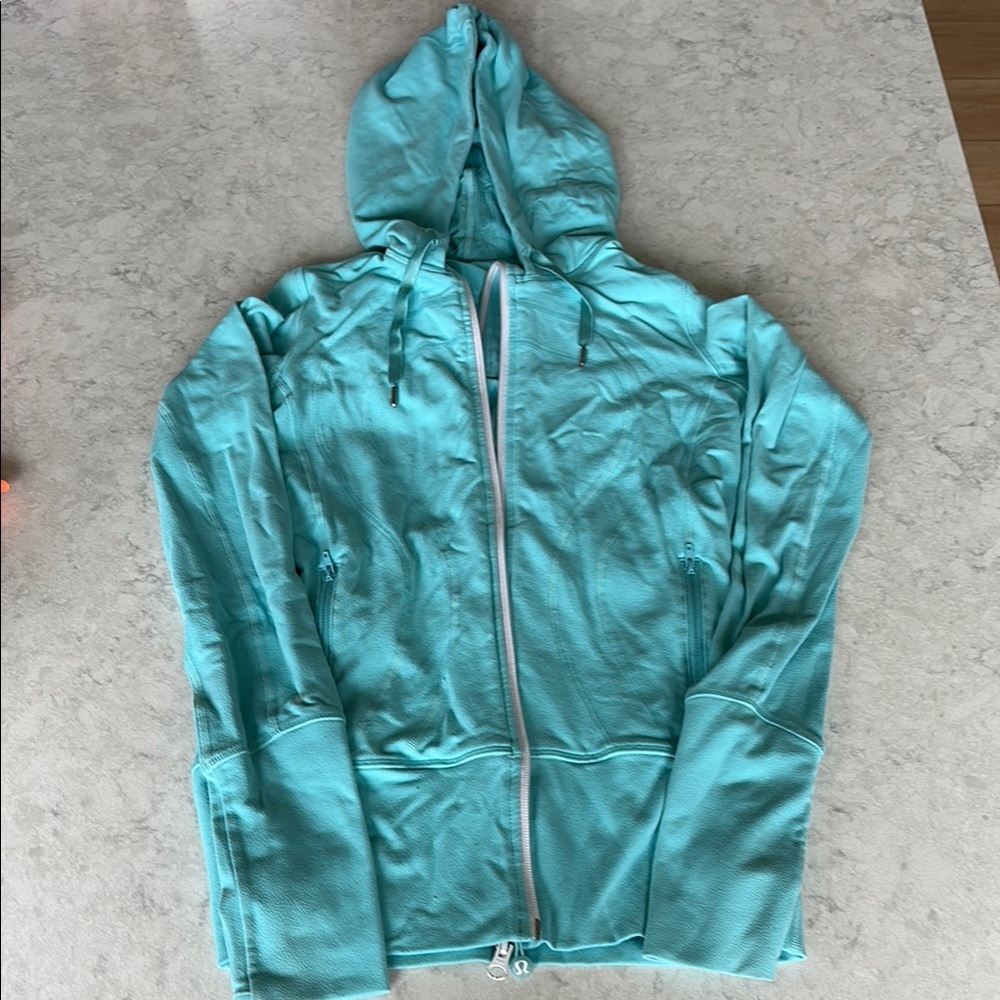 Lululemon Vibrant Teal Zip-Up Hoodie
